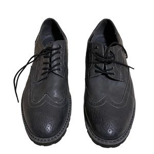 Marc Anthony Black/Gray Dress Shoes Men’s Size 12 Excellent Condition